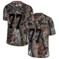 New York Jets #77 Mekhi Becton Camo Stitched Limited Rush Realtree Jersey