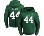 New York Jets #44 Harvey Langi Green Name & Number Pullover Hoodie
