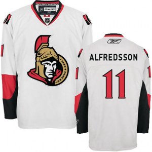 Ottawa Senators #11 Daniel Alfredsson Authentic White Away NHL Jersey