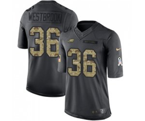 Philadelphia Eagles #36 Brian Westbrook Limited Black 2016 Salute to Service Football Jersey