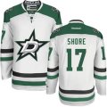 Dallas Stars #17 Devin Shore Authentic White Away NHL Jersey