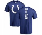 Indianapolis Colts #11 Deon Cain Royal Blue Backer T-Shirt