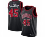 Chicago Bulls #45 Denzel Valentine Swingman Black Finished Basketball Jersey - Statement Edition