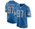 Detroit Lions #97 Ricky Jean Francois Game Blue Team Color Football Jersey