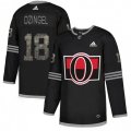 Ottawa Senators #18 Ryan Dzingel Black Authentic Classic Stitched NHL Jersey