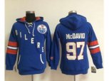 Edmonton Oilers #97 Connor McDavid Light Blue Old Time Heidi NHL Hoodie