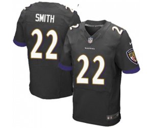 Baltimore Ravens #22 Jimmy Smith Elite Black Alternate Football Jersey