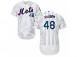 New York Mets #48 Jacob deGrom White Flexbase Authentic Collection MLB Jersey