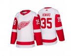 Detroit Red Wings #35 Jimmy Howard White 2017-2018 adidas Hockey Stitched NHL Jersey