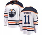 Edmonton Oilers #11 Mark Messier Fanatics Branded White Away Breakaway NHL Jersey