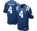 Indianapolis Colts #4 Adam Vinatieri Game Royal Blue Team Color Football Jersey