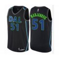 Dallas Mavericks #51 Boban Marjanovic Authentic Black Basketball Jersey - City Edition