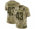 Detroit Lions #43 Nick Bellore Limited Camo 2018 Salute to Service NFL Jersey