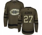 Montreal Canadiens #27 Karl Alzner Authentic Green Salute to Service NHL Jersey