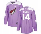 Arizona Coyotes #14 Richard Panik Authentic Purple Fights Cancer Practice Hockey Jersey