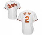 Baltimore Orioles #2 Jonathan Villar Replica White Home Cool Base Baseball Jersey