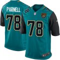 Jacksonville Jaguars #78 Jermey Parnell Game Teal Green Team Color NFL Jersey