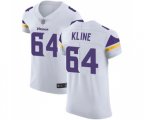 Minnesota Vikings #64 Josh Kline White Vapor Untouchable Elite Player Football Jersey