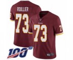 Washington Redskins #73 Chase Roullier Burgundy Red Team Color Vapor Untouchable Limited Player 100th Season Football Jersey