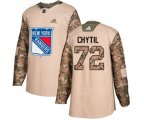 Adidas New York Rangers #72 Filip Chytil Authentic Camo Veterans Day Practice NHL Jersey