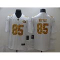 San Francisco 49ers #85 George Kittle White Nike Leopard Print Limited Jersey