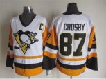 Pittsburgh Penguins #87 Sidney Crosby Throwback white-yellow jerseys