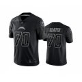 Los Angeles Chargers #70 Rashawn Slater Black Reflective Limited Stitched Football Jersey