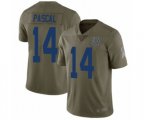 Indianapolis Colts #14 Zach Pascal Limited Olive 2017 Salute to Service Football Jersey