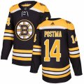 Boston Bruins #14 Paul Postma Authentic Black Home NHL Jersey