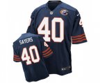 Chicago Bears #40 Gale Sayers Elite Navy Blue Throwback Football Jersey