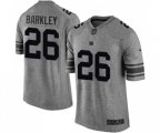 New York Giants #26 Saquon Barkley Limited Gray Gridiron Football Jersey