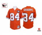 Denver Broncos #84 Shannon Sharpe Orange Authentic Throwback Football Jersey