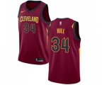 Cleveland Cavaliers #34 Tyrone Hill Swingman Maroon Road NBA Jersey - Icon Edition