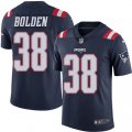 New England Patriots #38 Brandon Bolden Limited Navy Blue Rush Vapor Untouchable NFL Jersey