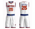 New York Knicks #25 Reggie Bullock Swingman White Basketball Suit Jersey - Association Edition