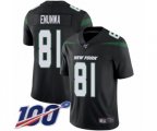 New York Jets #81 Quincy Enunwa Black Alternate Vapor Untouchable Limited Player 100th Season Football Jersey