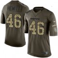 Miami Dolphins #46 Neville Hewitt Elite Green Salute to Service NFL Jersey