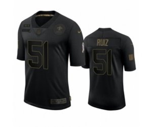 New Orleans Saints #51 Cesar Ruiz Black 2020 Salute to Service Limited Jersey