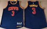 Cleveland Cavaliers #3 Thomas Blue Stitched NBA Jersey