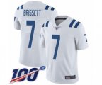 Indianapolis Colts #7 Jacoby Brissett White Vapor Untouchable Limited Player 100th Season Football Jersey