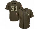 St. Louis Cardinals #31 Lance Lynn Authentic Green Salute to Service MLB Jersey