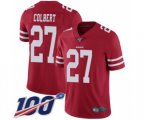 San Francisco 49ers #27 Adrian Colbert Red Team Color Vapor Untouchable Limited Player 100th Season Football Jersey