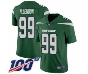New York Jets #99 Steve McLendon Green Team Color Vapor Untouchable Limited Player 100th Season Football Jersey