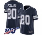 Dallas Cowboys #20 Tony Pollard Navy Blue Team Color Vapor Untouchable Limited Player 100th Season Football Jersey