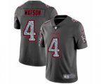 Houston Texans #4 Deshaun Watson Limited Gray Static Fashion Limited Football Jersey
