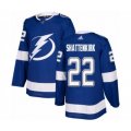 Tampa Bay Lightning #22 Kevin Shattenkirk Authentic Royal Blue Home Hockey Jersey