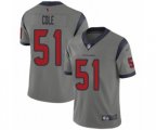 Houston Texans #51 Dylan Cole Limited Gray Inverted Legend Football Jersey