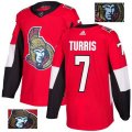 Ottawa Senators #7 Kyle Turris Authentic Red Fashion Gold NHL Jersey