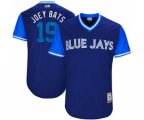 Toronto Blue Jays #19 Jose Bautista Joey Bats Authentic Navy Blue 2017 Players Weekend Baseball Jersey