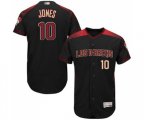 Arizona Diamondbacks #10 Adam Jones Black Alternate Authentic Collection Flex Base Baseball Jersey